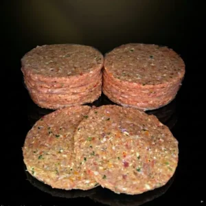 Hambúrguer gourmet de aves com cenoura,queijo e salsa